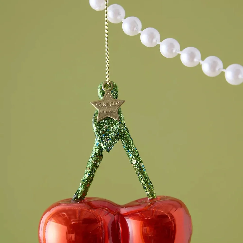 Anthropologie Vondels Cherry 🍒 Ornament New With Tags